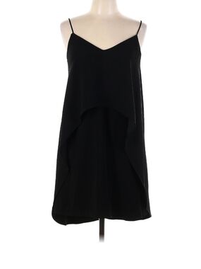 White House Black Market Black Layered Spaghetti Strap Mini Dress